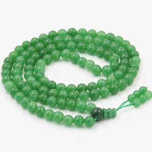 Handmade Buddha Prayer 108 Beads Long Necklace Unisex Lucky Buddha Beaded Necklace