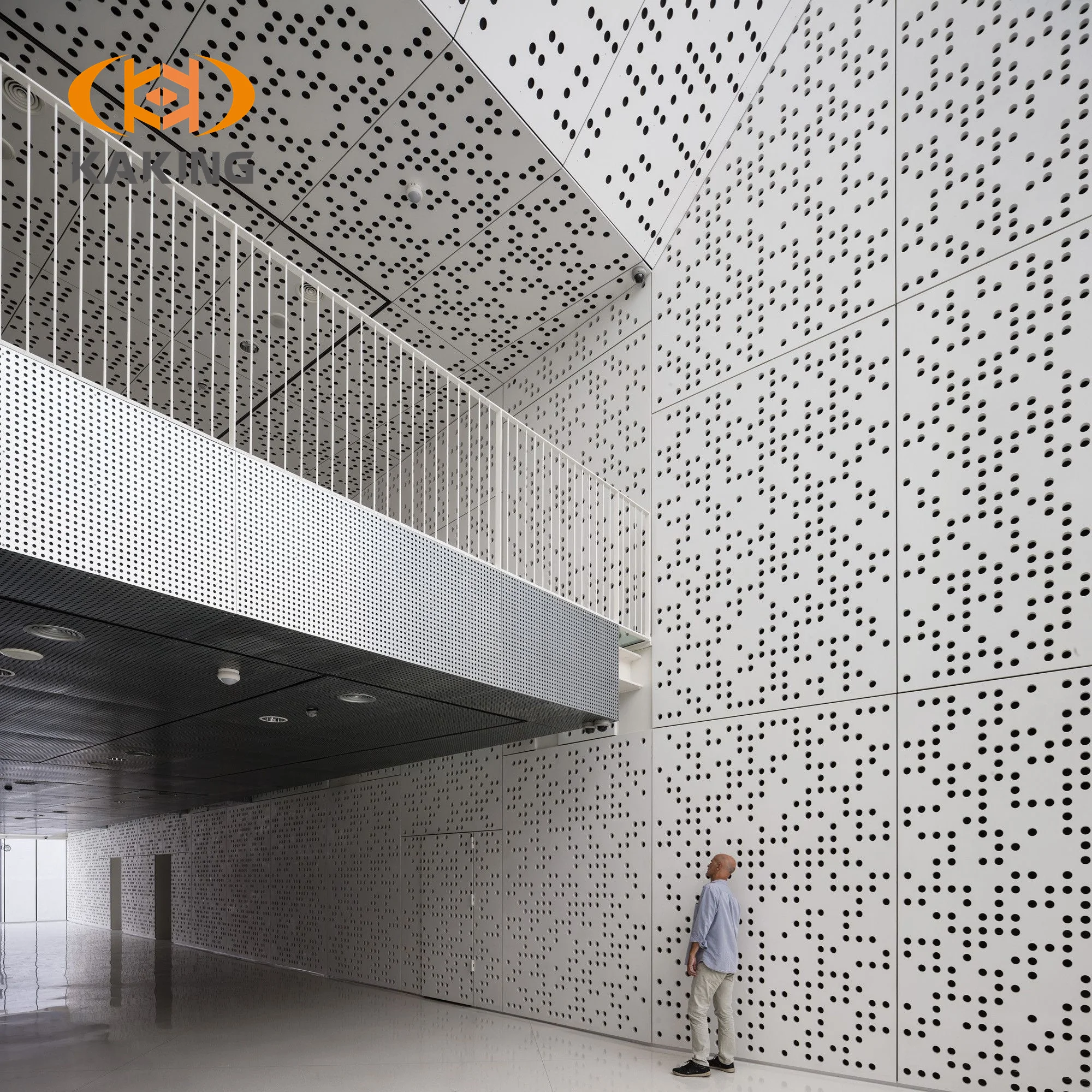 Galvanized PVC Aluminum Perforated Sheet Metal Stair Railing for Screen Application Durable and Attractive