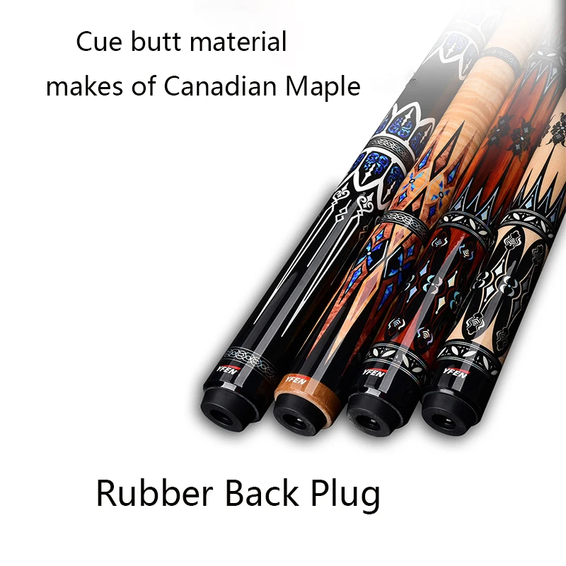 YFEN M1 M2 58'' Pool Cue Stick - Durable Carbon Fiber Shaft