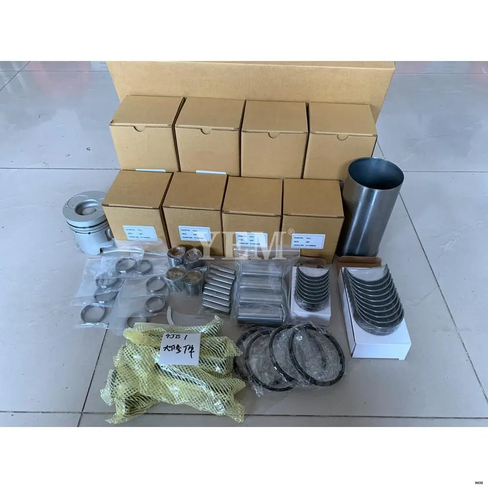4JB1 Overhaul Rebuild Kit With Bearings Piston Rings Full Gasket Set Engine Valve Liner Kit for Isuzu