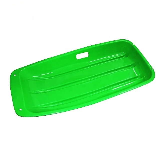 Factory Price Custom Snow Sledge Winter Outdoor Sports Ski Equipment Plastic Toboggan for Sale As Christmas Gift
