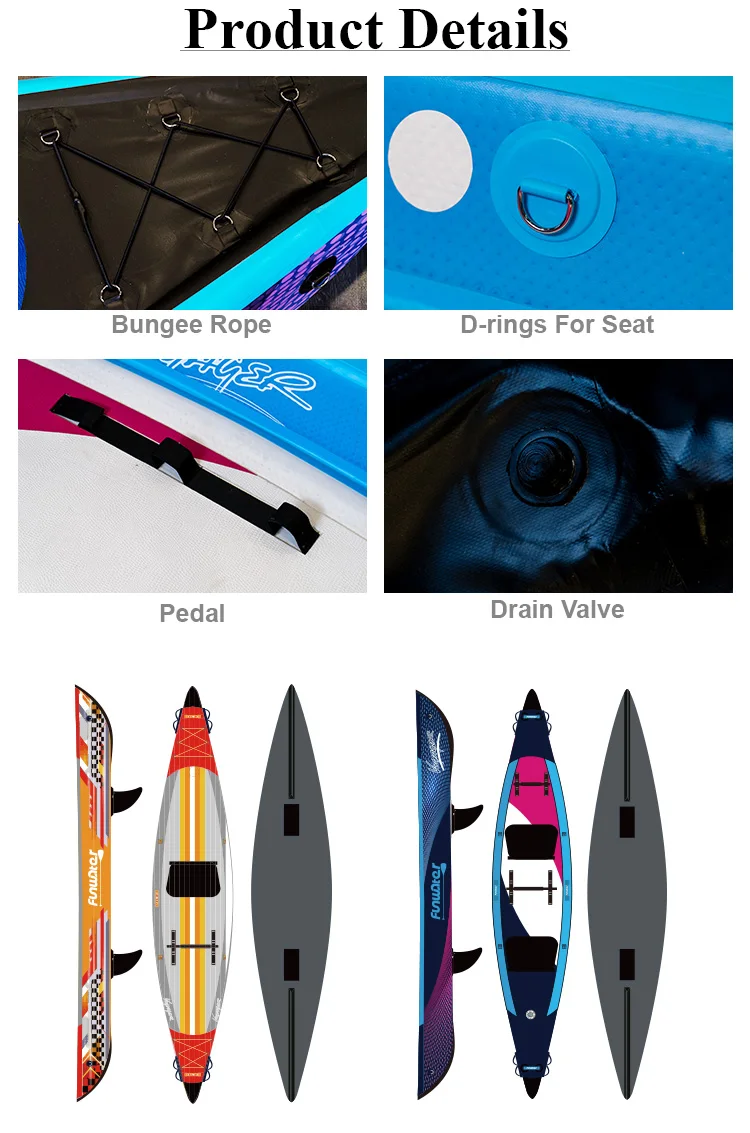Bsci / Ce Oem China Supplier Wholesale Custom Fishing Kayak Canoe