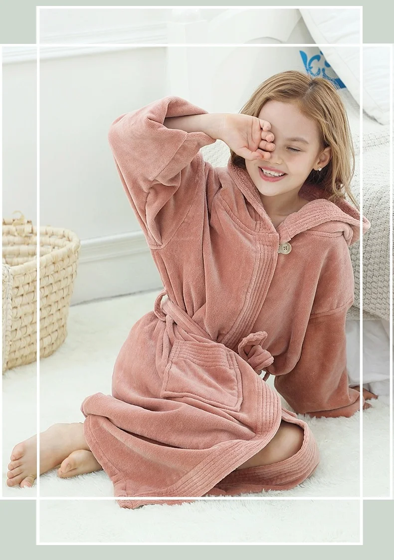 Wholesale Bathrobe Premium Cotton Hotel Bathrobe Custom Striped Poncho Bathrobe Luxury factory