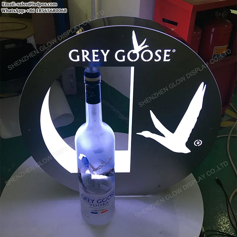 Source GlowDisplay Grey Goose Vodka Light Box LED Brand Logo Sign on  m.