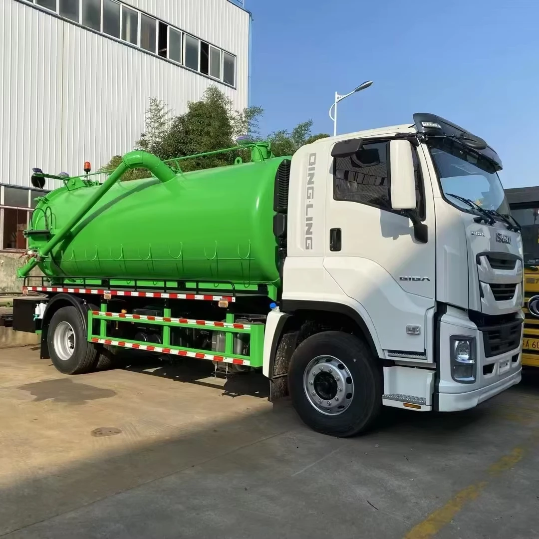 ISUZU 4x2 Super Starker Schmutzwasserabsaugwagen Günstiger Preis Individualisierbarer Diesel Schaltgetriebe Vakuum-Schmutzwasserwagen zum Verkauf