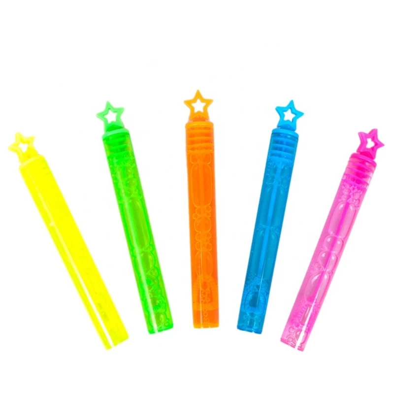Wholesale Outdoor Wedding Party Toy Kids Plastic Bubbles Wand Small Tube Mini Soap Bubble