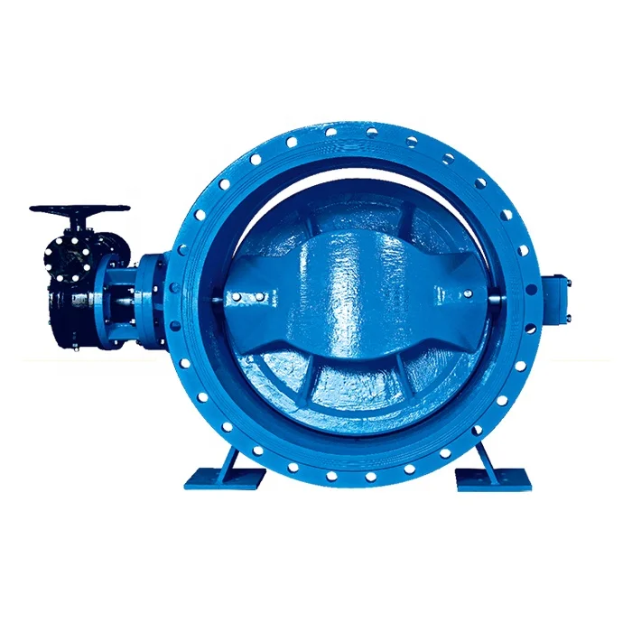 DIN3302 Epoxy Coated Ductile Iron Pneumatic Triple Double Eccentric Type Electric Actuator Flange Butterfly Valve