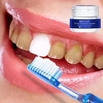 breylee Pearl Teeth Whitening Powder Teeth Stain Remover Brightening Oral Refreshing Replace Toothpaste