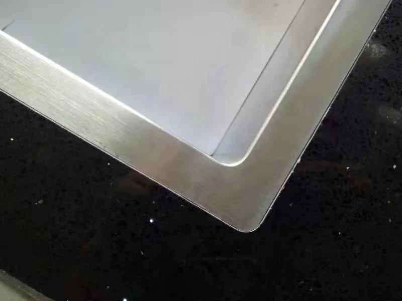 Stellar Quartz Laminate Starlight Sparkling Glass Neolith Ogee Size Nosing Black Galaxy Laminated Bullnose Edge Countertop