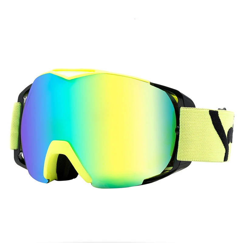 Outdoor Sports protection Eye Wear Anti Fogging UV Mirror Coating Double Lens Snow Racing Ski Goggles for Adult