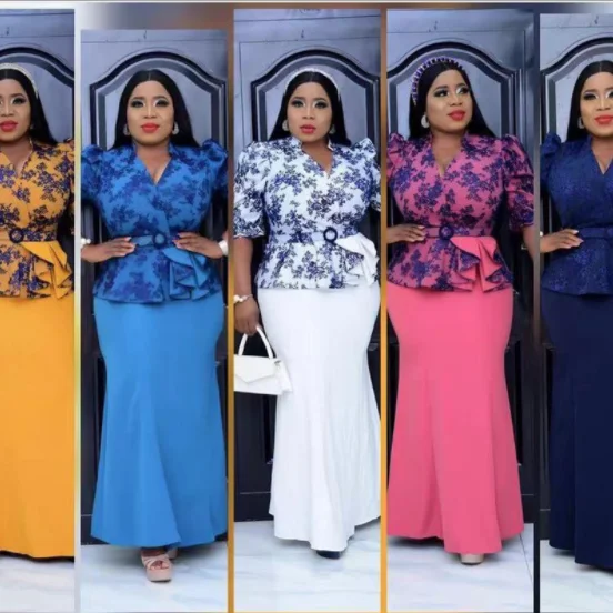 H & D African Women Plus Size Mother Office Dress Printed Office Long ...