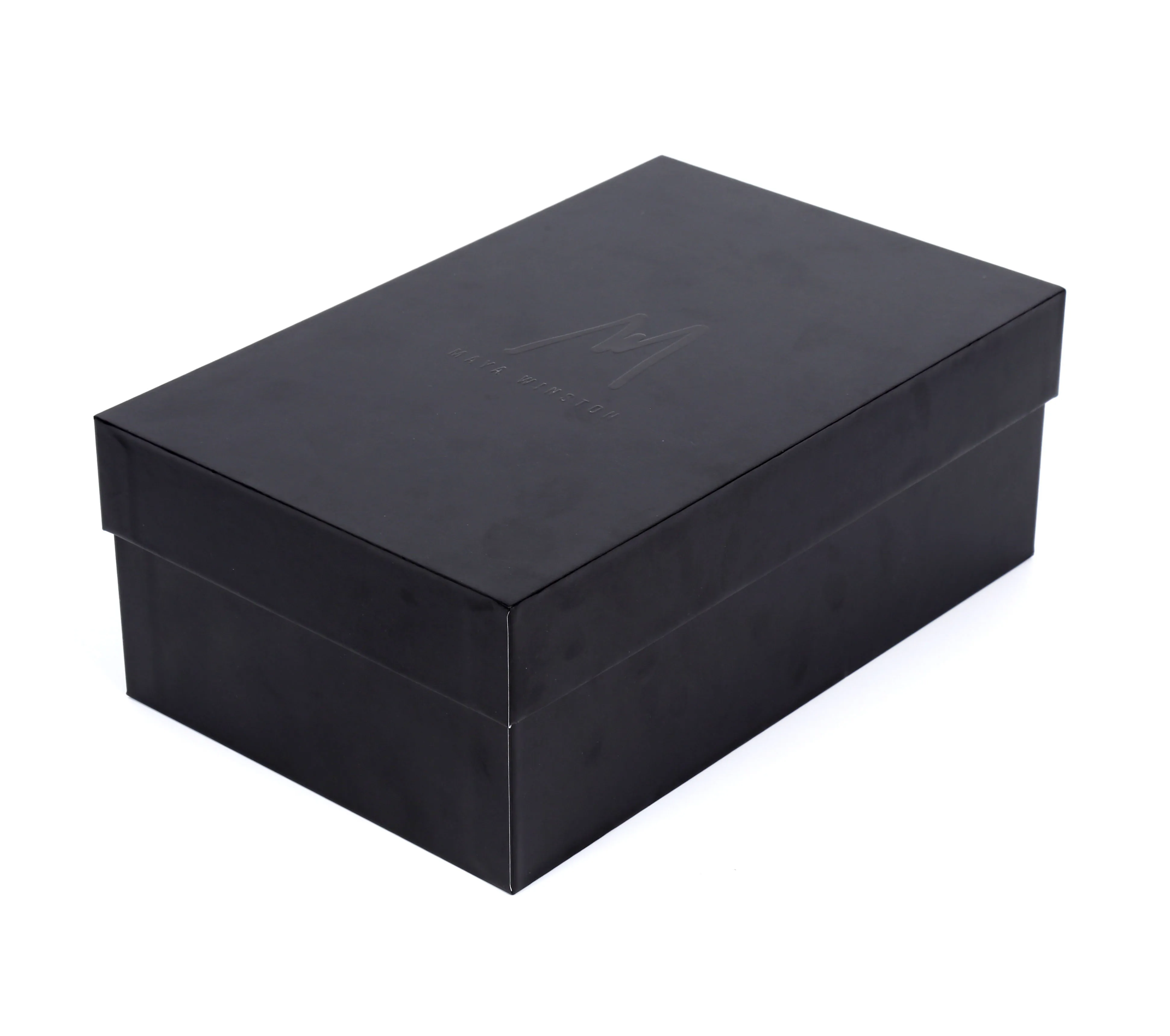 High Quality Cardboard Shoe Gift Box Empty Black Shoe Box Packaging