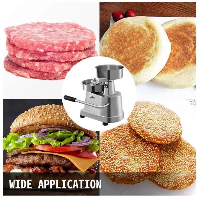 Manual Stainless Steel Burger Patty Meat Cutlets Forming Machine for Restaurant