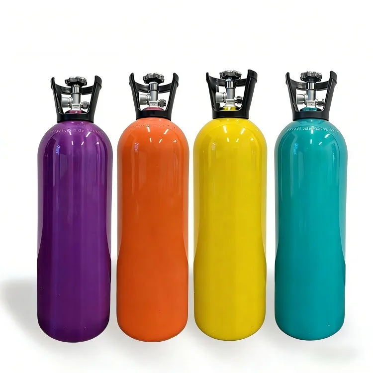 ISO 7866 EN 1975 Para sa Pagkain at Inumin, 20 lb, 35 lb, 50 lb na Silinder ng Carbon Dioxide na Gawa sa Aluminum