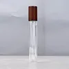 Cylindrical transparent dark walnut wood