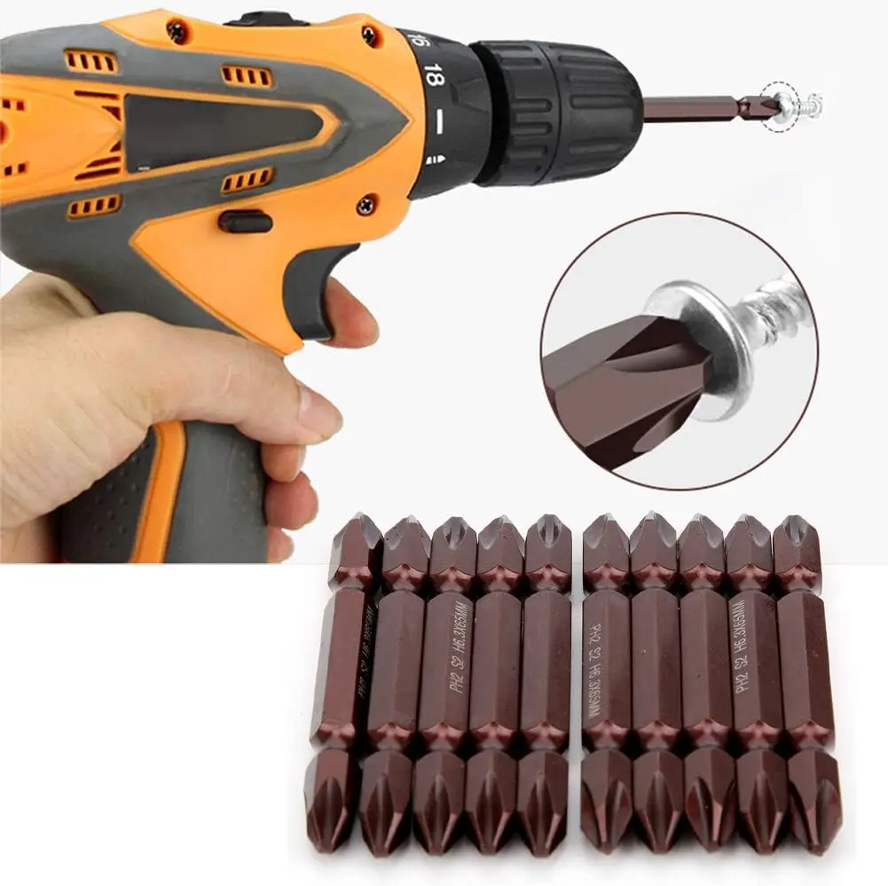 Ph2 Magnetic Cross Head Pz2 Screwdriver Drill Bit Box Set Double Head ...