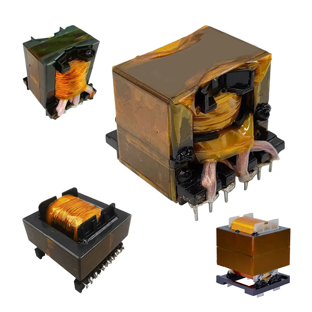 Ultra Low Inductors Coils 96x80x49mm Size Encapsulated EF20 12V LED PQ2620 ERL28 High Frequency Power Supply Transformer
