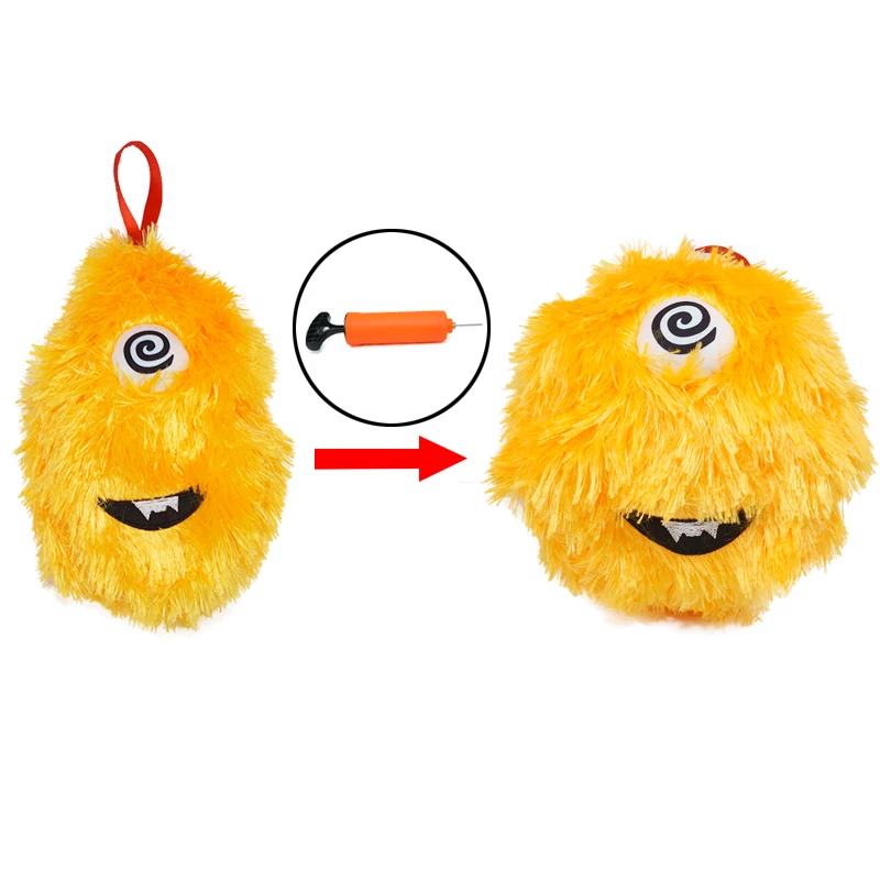 Inflatable Fuzzy Ball Plush Bouncing Ball Inflatable Fluffy Ball For