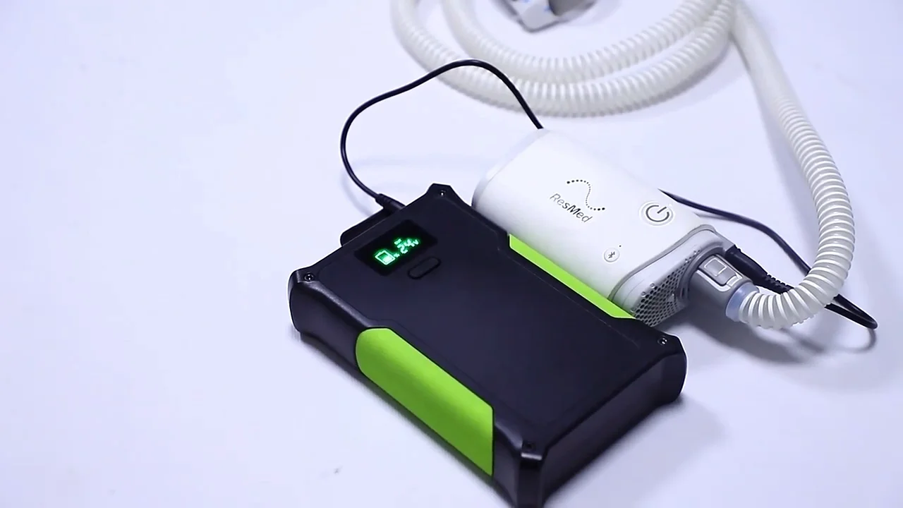 Cpap Battery Backup With 12v 24v Power Bank Compatible With Resmed S10 Business Travel Emergency