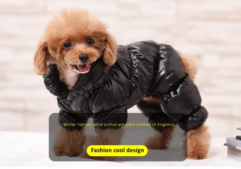 Best Selling Luxury Pet Clothes Dog Coats Wholesale 7 Colors Winter Thick Warm Windproof Pet Jacket For Puppy Teddy P