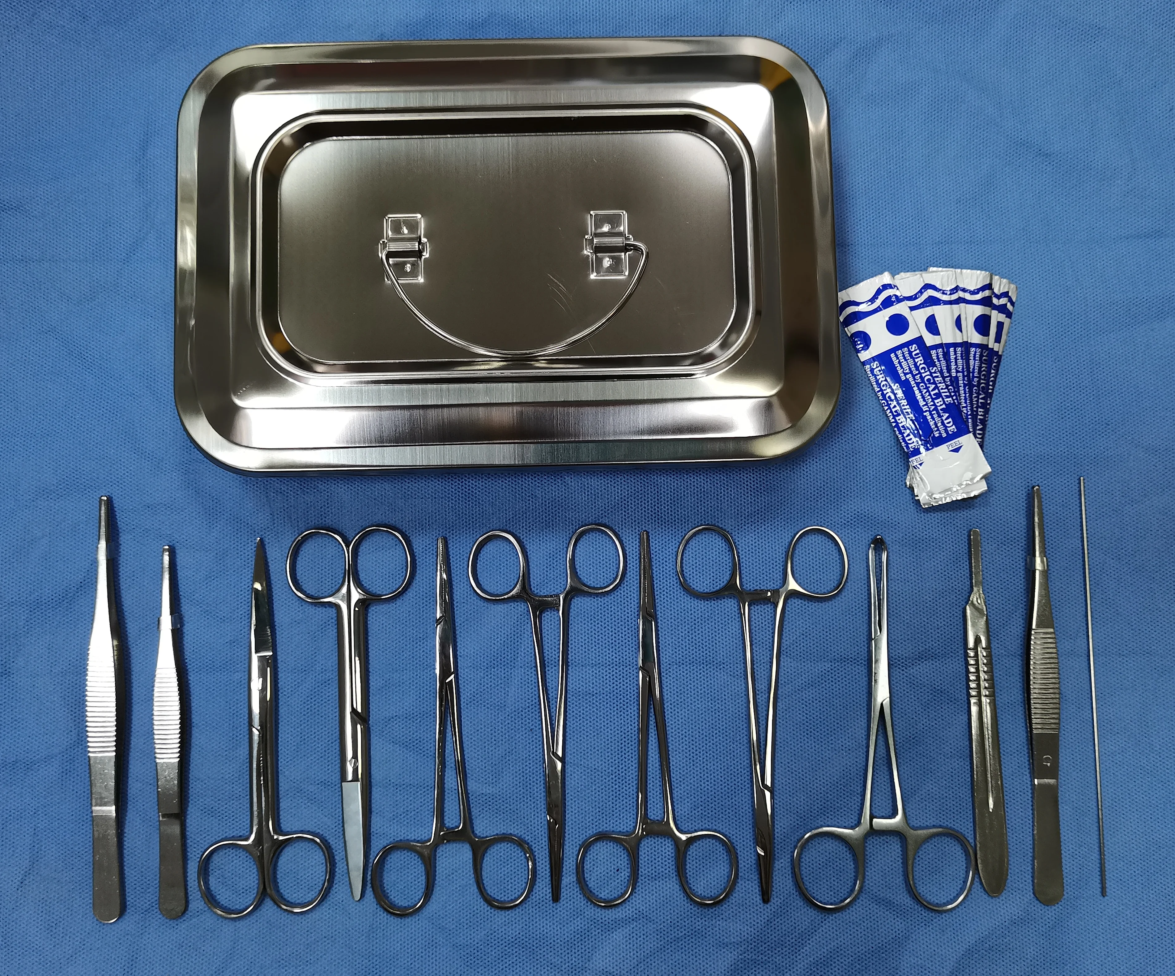 Stainless Steel Medical Surgical Instrument Box Basic Surgery