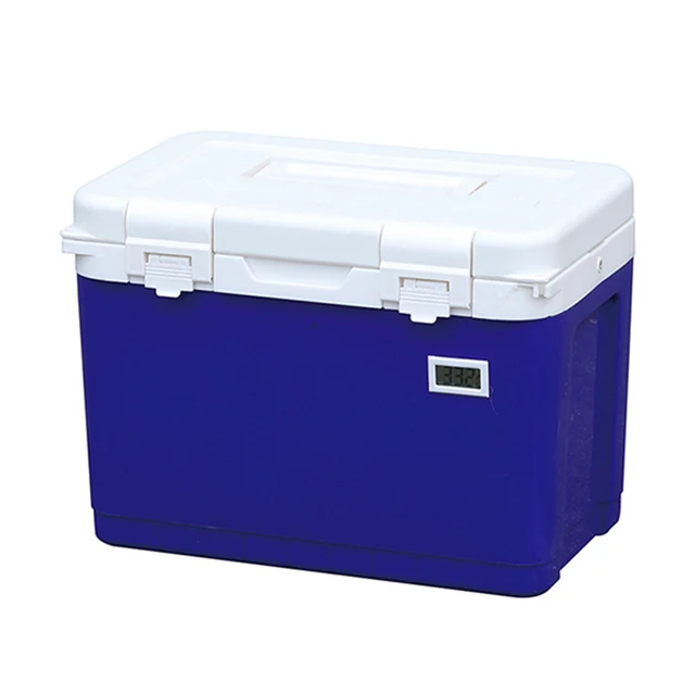 Factory Price Portable 12L 18L 25L Pu Carrier Transport Vaccine Cooler Ice Cooler Box With Handle And Temperature Display