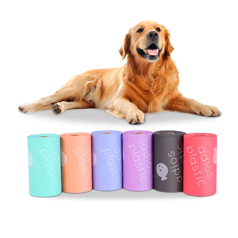 Custom Logo Biodegradable Dog Bags to Collect Poop Plastic Compostable Pack Dog Waste Dog Poop Bags