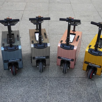 2024 Newest Electric Freestyle Travel Case Aluminum Electric Suitcase with Carryon Luggage Scooter Wholesale Products