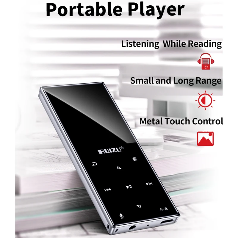 Latest Digital RUIZU D29 With Alarm Clock 1.8 Inch Tft Touch Screen Indian Download Song Bt Internal Memory MP3 Music Player
