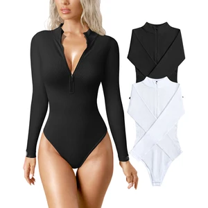 High Quality Seamless Ribbed Bodysuits for Women Sexy  Bodysuit