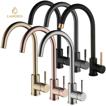 Manufacturer One Handle High Arc Steel Watermark Faucet Sink Kitchen Faucet Torneira UPC Kitchen Faucet