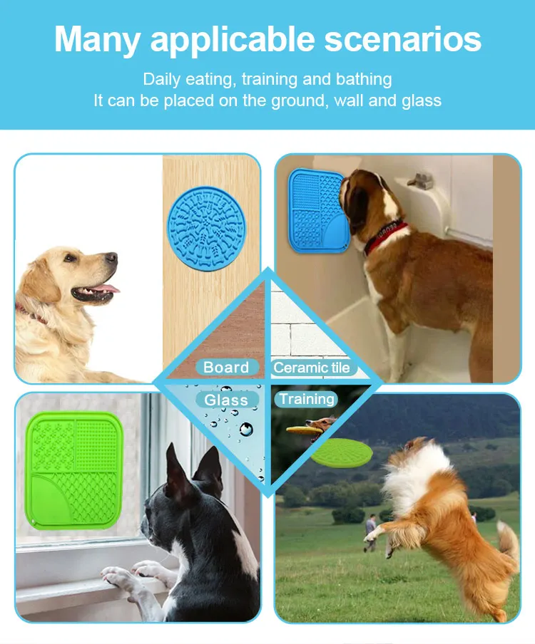 Pet Treat Mat Dog Lick Mat Alternative To Slow Feeder Dog Bowls Mat For