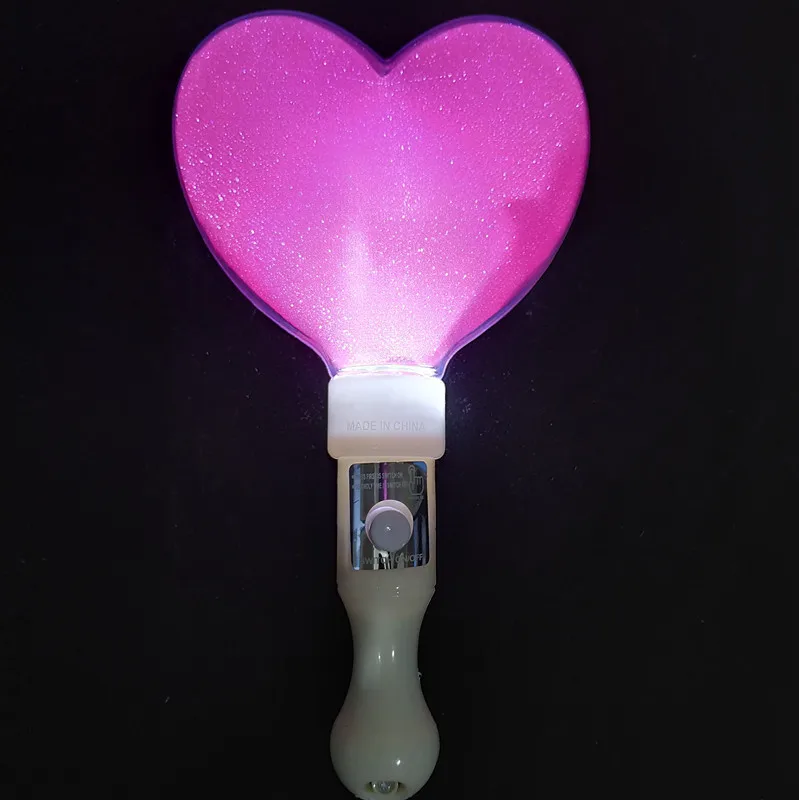 2025 Creative Love Glow Stick LED Flash Stick Peach Heart
