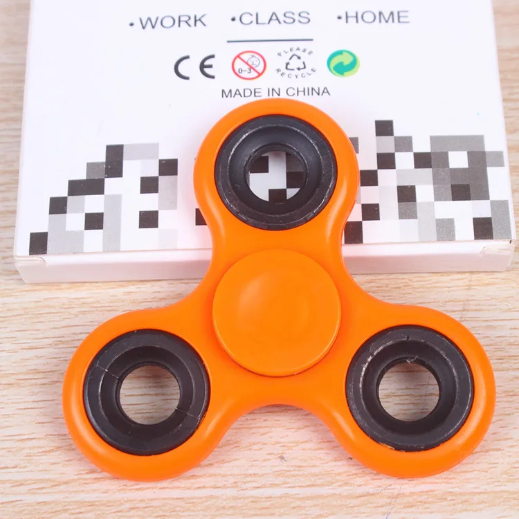 Widget Hand Stress Relief Focus Fidget Spinner Toy – Orange 0683
