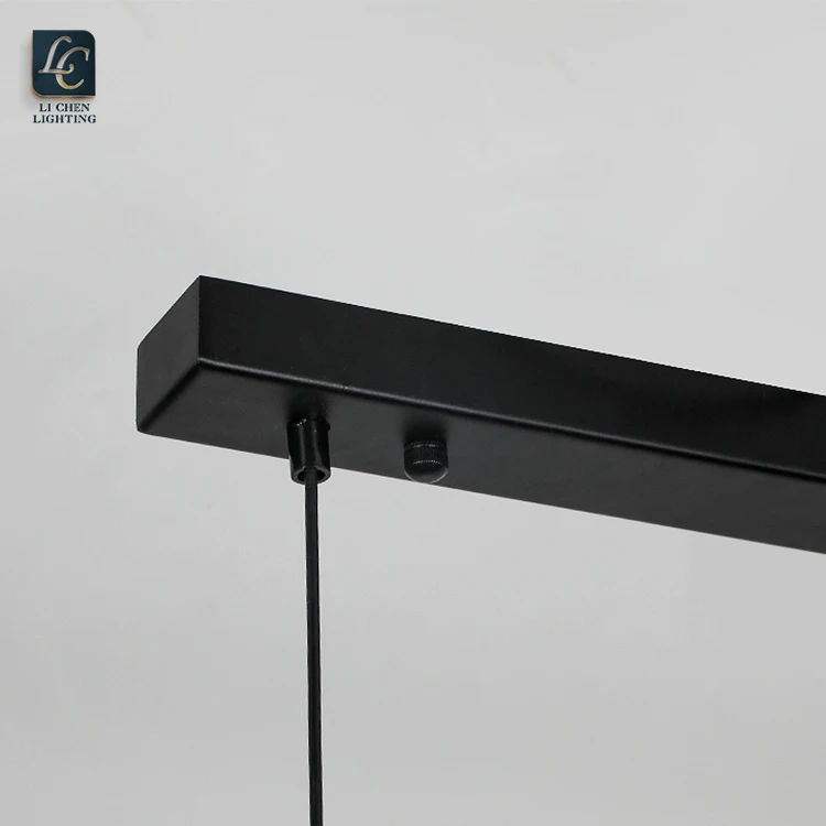 P0055 Simple Design Indoor Decoration Office Home Commercial Black LED Modern Pendant Lamp