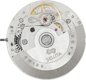 SELLITA SW280-1 Brass Automatic Movement Watch with Moon Phase Date Week Display Wristwatch