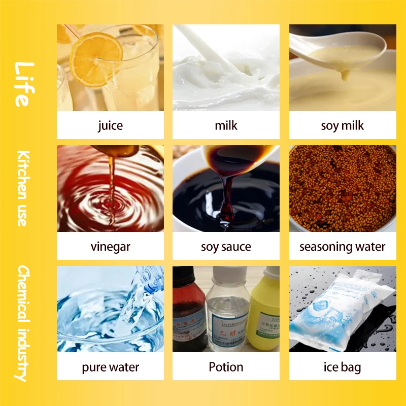 Fully Automatic Small Popsicle Fresh Milk Plastic Bag Milk Tea Liquid Bag Soy Milk Juice Manual Filling and Packaging Machine