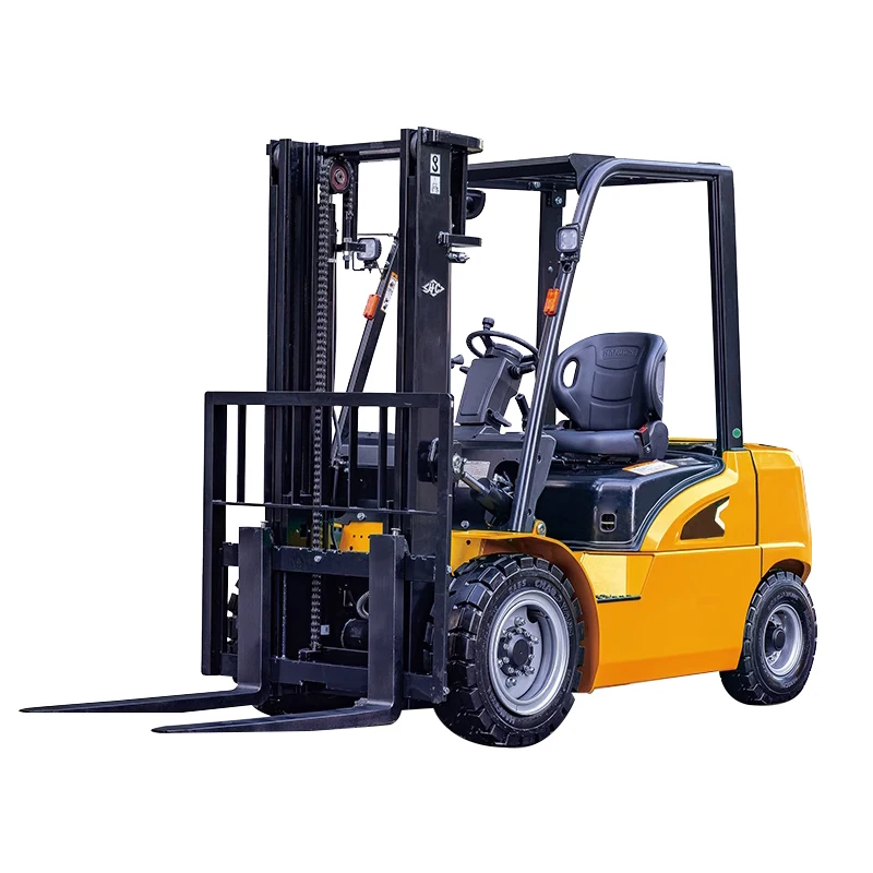 China Small 4 Wheel Electric Pallet Forklift Lithium ion Battery 48v 1 Ton 2 Ton 3 Ton With Container Mast And Side Shifter