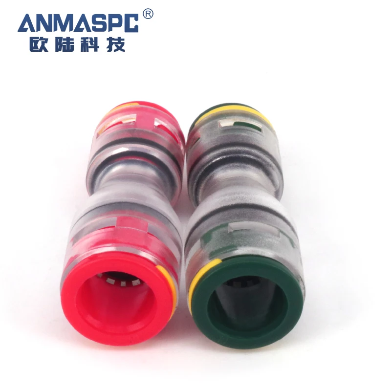 HDPE Fiber Optic Push Fit Reducer Microduct Connector for Microducts