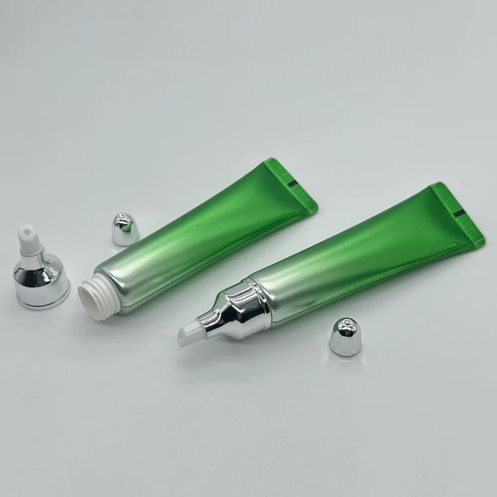 Dia19mm/10ml25ml Eye Cream Tube Green Soft Squeeze Lip Gloss Empty Tube Plastic Eye Cream Tube