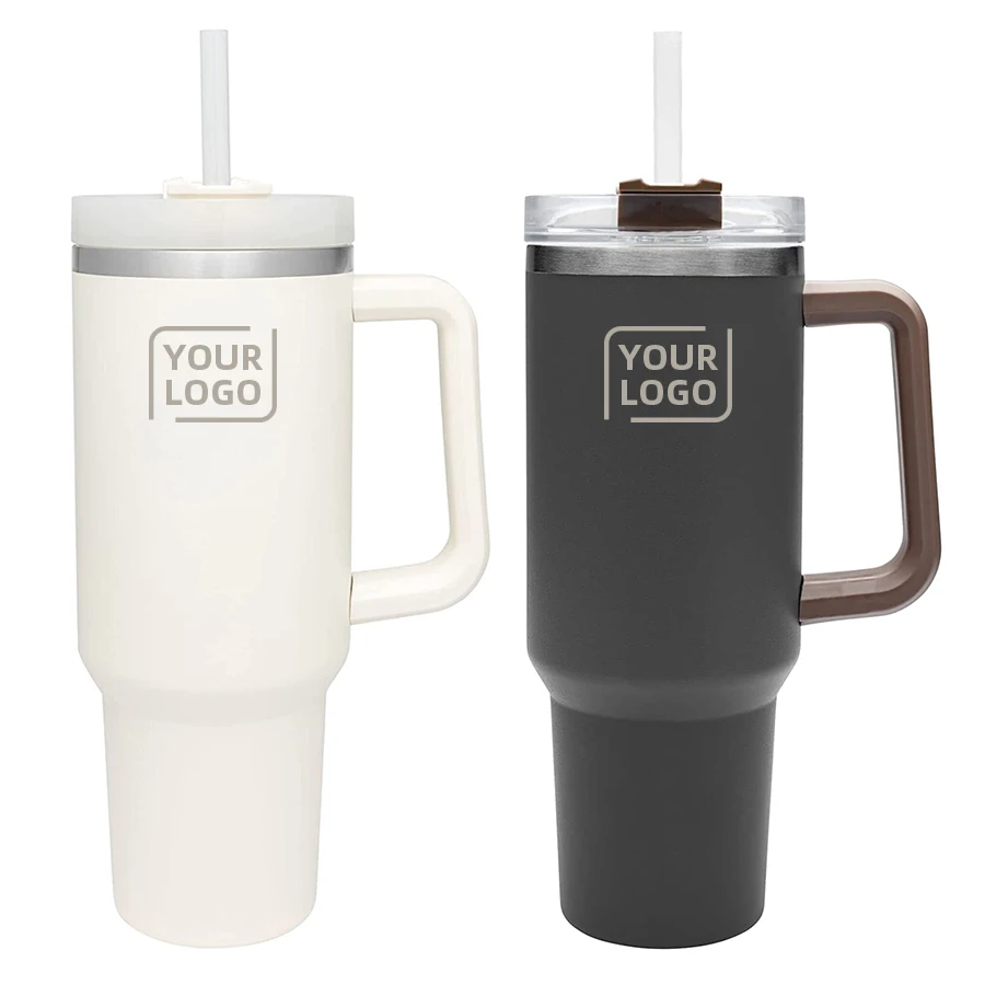 40oz Tumbler With Handle Double Wall Vacuum Insulated 40 Oz Tumblers