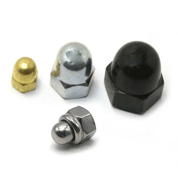 4.8/ 8.8/ 10.9/ 12.9 grade nylon zinc plated cap nut m8 stainless steel cap nut