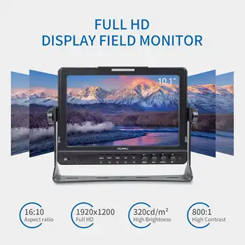 FEELWORLD FW1018V1 Camera Monitor 10.1 Inch 1920x1200 IPS Peaking Focus Assist Waveform Factory Price Wholesale detail image