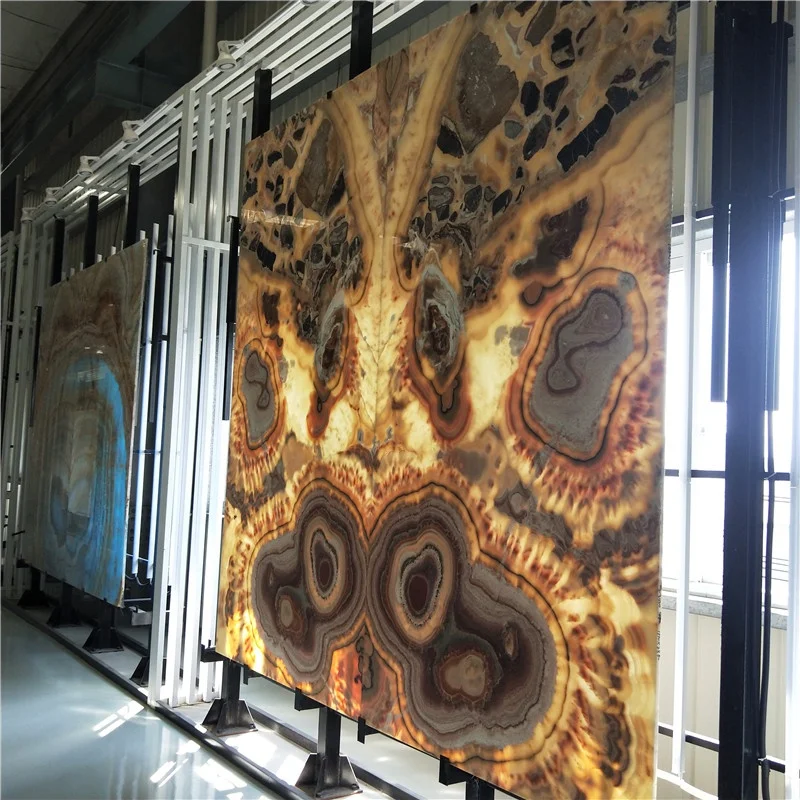 product transparent lighting yellow onyx jade marble slab for interior background wall decoration-5