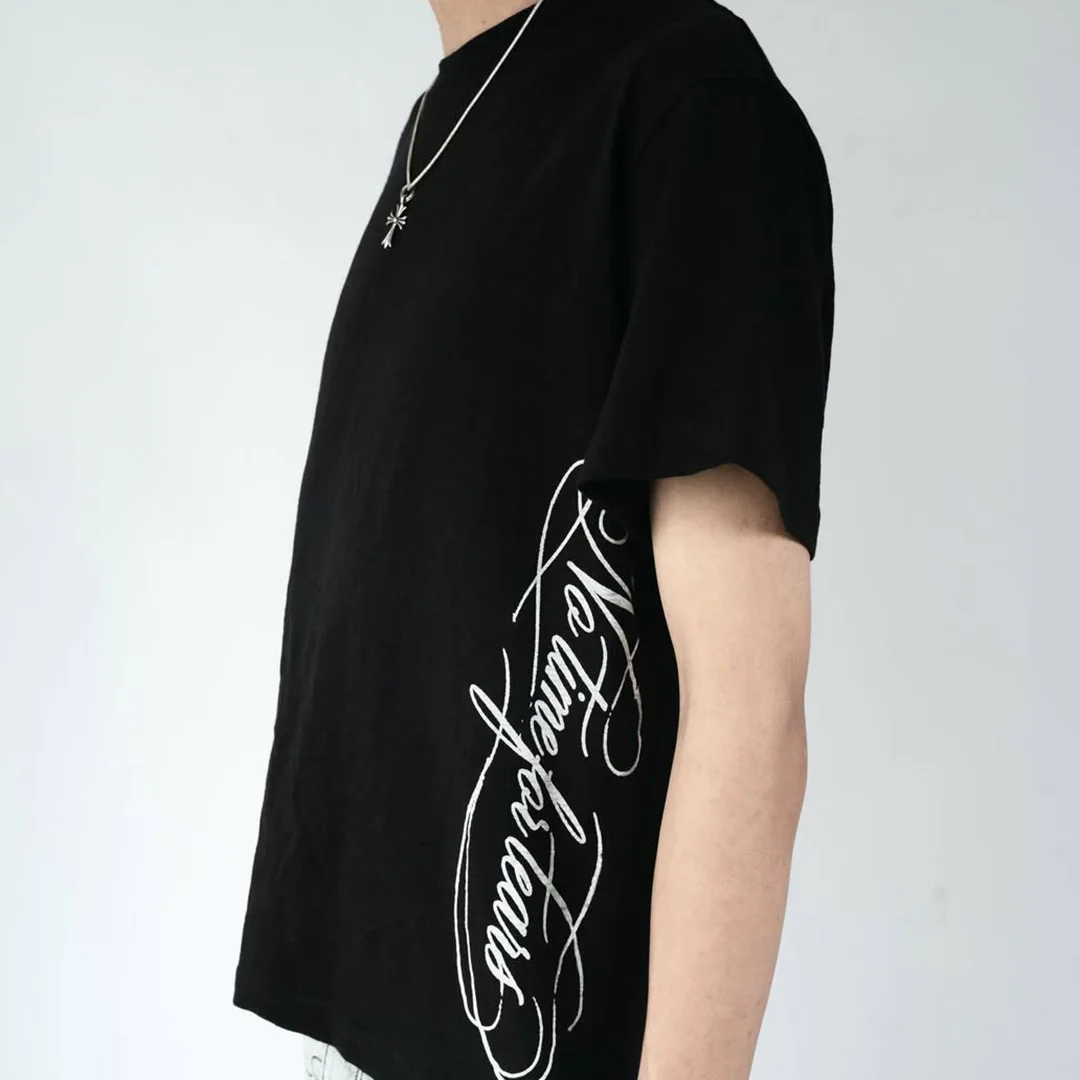 Męski streetwearowy, niestandardowy koszulek z grubej bawełny w oversize, obsługuje nadruk DTG, pranie, haft oraz ozdobne kamienie