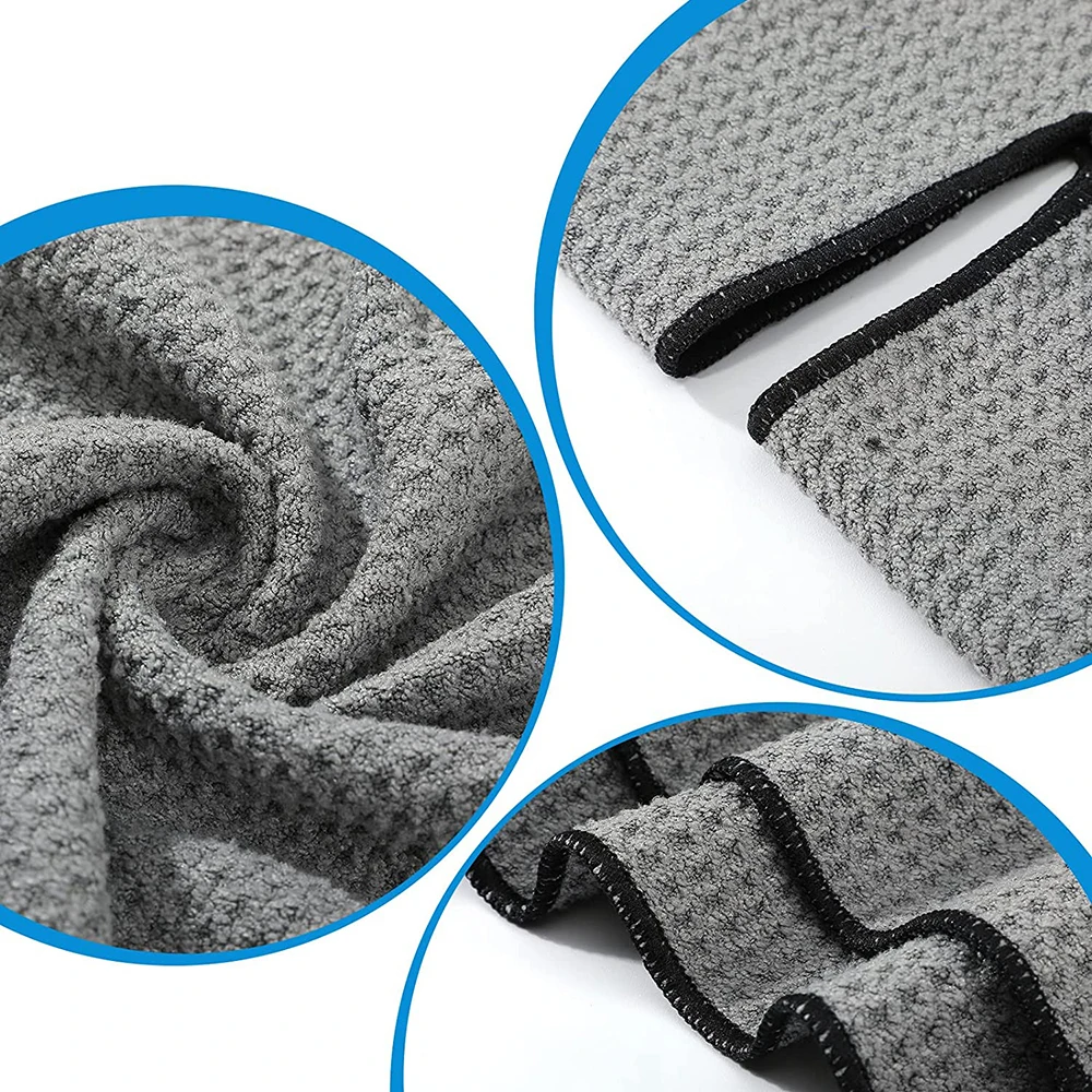 Center Cut Microfiber Golf Towel Custom Waffle Texture Towel With Center Slit Center Hole Drapes
