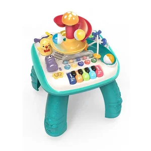 Wholesale Children Early Educational Electric Piano Musical Toddler Toys Anime Plastic Toy Kids Learning Activity Table Baby
