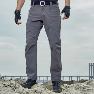 YINREN AR Men's Tactical Cargo Overalls Nylon Spandex Crocheted Weave Chemical Wash