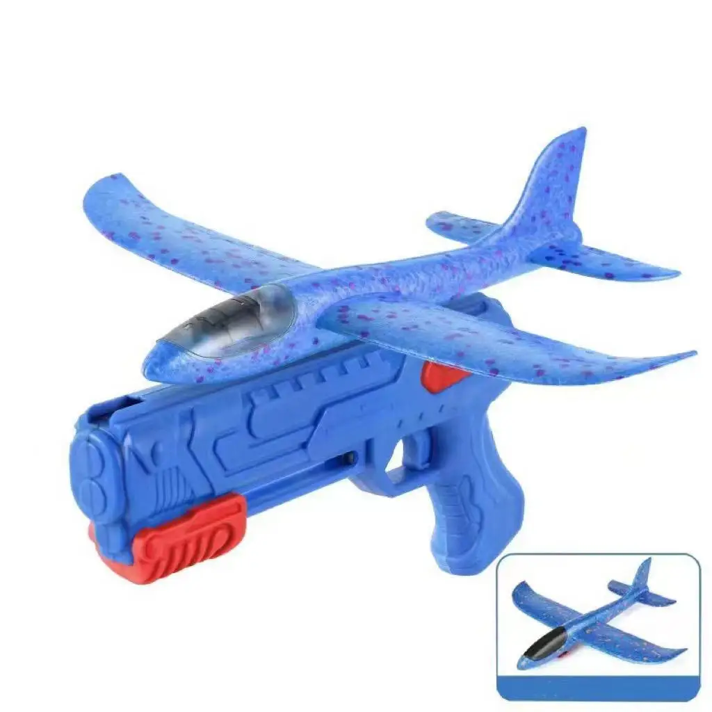 Explosive Foam Ejector Plastic Plane Gun 5.5cm Outdoor Toy for Ages 8-13 Years Unisex