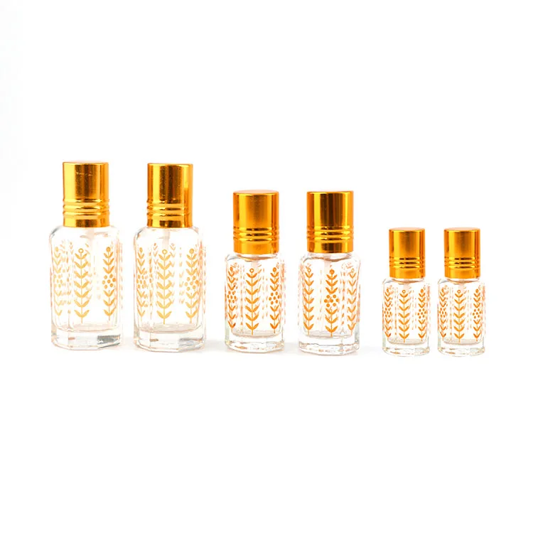 3ml 6ml 12ml Attar Perfume Oil Glass Bottle with Glass Stick